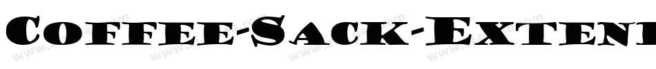 Coffee-Sack-Extended Italic字体转换